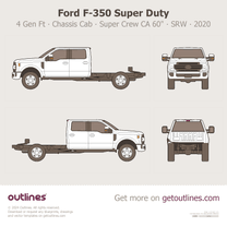 2017 Ford F-350 Super Duty 4 Gen Facelift '20 Chassis Cab ∙ Crew Cab CA 60