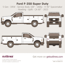 2023 Ford F-350 Super Duty 5 Gen DRW ∙ Service ∙ Utility Custom Upfit ∙ Reading ∙ CA 84