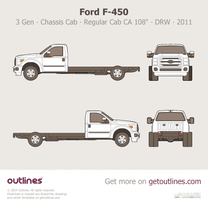 2011 Ford F-450 Super Duty 3 Gen Chassis Cab ∙ Regular Cab CA 108