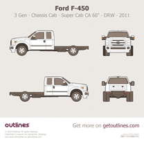 2011 Ford F-450 Super Duty 3 Gen Chassis Cab ∙ SuperCab CA 60