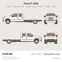 2011 Ford F-450 Super Duty 3 Gen Chassis Cab ∙ Crew Cab CA 84
