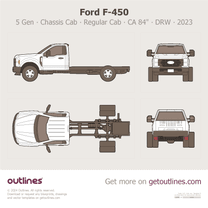 2023 Ford F-450 Super Duty 5 Gen DRW ∙ Chassis Cab ∙ Regular Cab ∙ CA 84