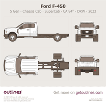 2023 Ford F-450 Super Duty 5 Gen DRW ∙ Chassis Cab ∙ SuperCab ∙ Extended ∙ CA 84