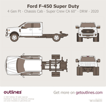 2017 Ford F-450 Super Duty 4 Gen Facelift '20 Chassis Cab ∙ Crew Cab CA 60