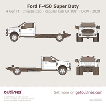 2017 Ford F-450 Super Duty 4 Gen Facelift '20 Chassis Cab ∙ Regular Cab CA 108