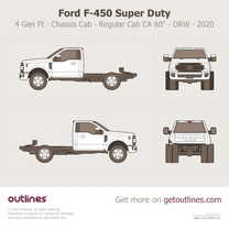 2017 Ford F-450 Super Duty 4 Gen Facelift '20 Chassis Cab ∙ Regular Cab CA 60