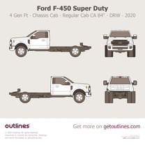 2017 Ford F-450 Super Duty 4 Gen Facelift '20 Chassis Cab ∙ Regular Cab CA 84