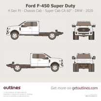 2017 Ford F-450 Super Duty 4 Gen Facelift '20 Chassis Cab ∙ SuperCab CA 60