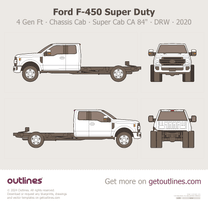 2017 Ford F-450 Super Duty 4 Gen Facelift '20 Chassis Cab ∙ SuperCab CA 60