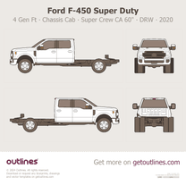 2017 Ford F-450 Super Duty 4 Gen Facelift '20 Chassis Cab ∙ Crew Cab CA 60