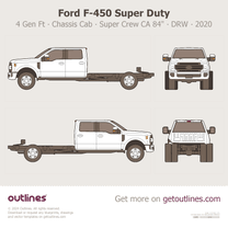 2017 Ford F-450 Super Duty 4 Gen Facelift '20 Chassis Cab ∙ Crew Cab CA 84