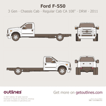 2011 Ford F-550 Super Duty 3 Gen Chassis Cab ∙ Regular Cab CA 108