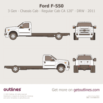2011 Ford F-550 Super Duty 3 Gen Chassis Cab ∙ Regular Cab CA 120