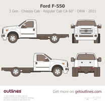 2011 Ford F-550 Super Duty 3 Gen Chassis Cab ∙ Regular Cab CA 60