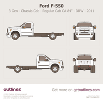 2011 Ford F-550 Super Duty 3 Gen Chassis Cab ∙ Regular Cab CA 84