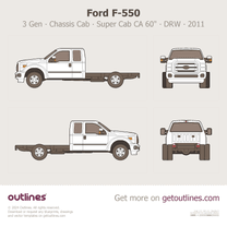 2011 Ford F-550 Super Duty 3 Gen Chassis Cab ∙ SuperCab CA 60