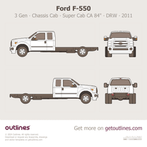 2011 Ford F-550 Super Duty 3 Gen Chassis Cab ∙ SuperCab CA 84