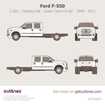 2011 Ford F-550 Super Duty 3 Gen Chassis Cab ∙ SuperCab CA 60
