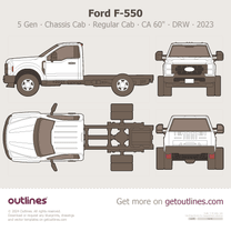 2023 Ford F-550 Super Duty 5 Gen DRW ∙ Chassis Cab ∙ Regular Cab ∙ CA 60