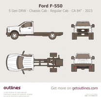 2023 Ford F-550 Super Duty 5 Gen DRW ∙ Chassis Cab ∙ Regular Cab ∙ CA 84