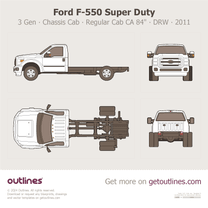 2011 Ford F-550 Super Duty 3 Gen Chassis Cab ∙ Regular Cab CA 84