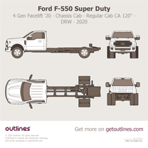 2017 Ford F-550 Super Duty 4 Gen Facelift '20 Chassis Cab ∙ Regular Cab CA 120