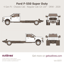 2017 Ford F-550 Super Duty 4 Gen Facelift '20 Chassis Cab ∙ Regular Cab CA 120