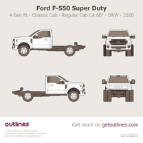 2017 Ford F-550 Super Duty 4 Gen Facelift '20 Chassis Cab ∙ Regular Cab CA 60