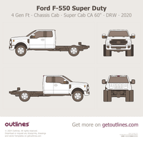 2017 Ford F-550 Super Duty 4 Gen Facelift '20 Chassis Cab ∙ SuperCab CA 60