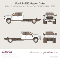 2017 Ford F-550 Super Duty 4 Gen Facelift '20 Chassis Cab ∙ SuperCab CA 84