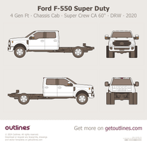 2017 Ford F-550 Super Duty 4 Gen Facelift '20 Chassis Cab ∙ Crew Cab CA 60