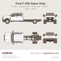 2023 Ford F-550 Super Duty 5 Gen DRW ∙ Chassis Cab ∙ Crew Cab ∙ CA 84