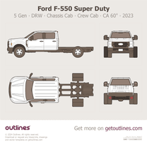 2023 Ford F-550 Super Duty 5 Gen DRW ∙ Chassis Cab ∙ Crew Cab ∙ CA 60