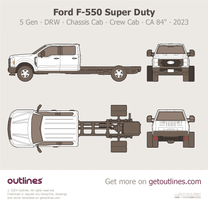 2023 Ford F-550 Super Duty 5 Gen DRW ∙ Chassis Cab ∙ Crew Cab ∙ CA 84