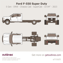 2023 Ford F-550 Super Duty 5 Gen DRW ∙ Chassis Cab ∙ SuperCab ∙ Extended Cab ∙ CA 84