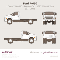 2000 Ford F-750 1 Gen ∙ 7 Gen MD Regular Cab ∙ 158