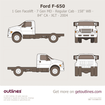 2004 Ford F-650 1 Gen Facelift ∙ 7 Gen MD Regular Cab ∙ 158