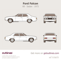 1973 Ford Falcon XB Sedan blueprint