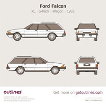1982 Ford Falcon XE S-Pack Wagon blueprint