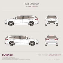2015 Ford Mondeo V Wagon blueprint