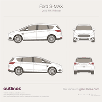 2015 Ford S-Max II Minivan blueprint