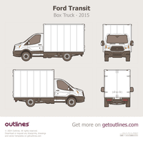 2015 Ford Transit Box Truck Medium Truck blueprint