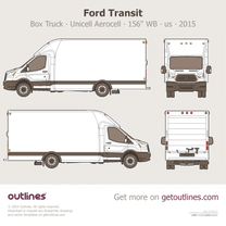 2015 Ford Transit Box Truck Unicell Aerocell ∙ WB 156