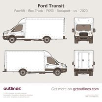 2020 Ford Transit Facelift Box Truck ∙ P650 ∙ Rockport ∙ us Medium Truck blueprint