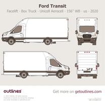 2020 Ford Transit Facelift Box Truck ∙ Unicell Aerocell ∙ WB 156