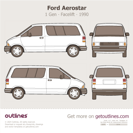 Ford Aerostar blueprint
