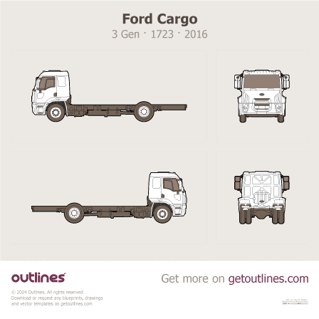 Ford Cargo blueprint
