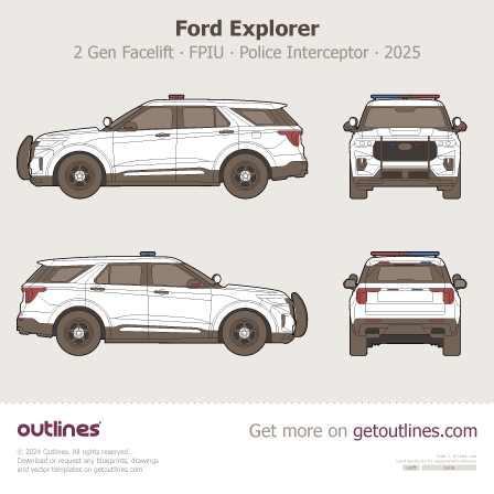 Ford Explorer blueprint