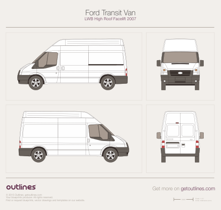 2007 Ford Transit Van Van blueprints and drawings