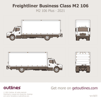 2021 Freightliner Freightliner Business Class M2 106 M2 106 Plus Heavy Truck blueprint